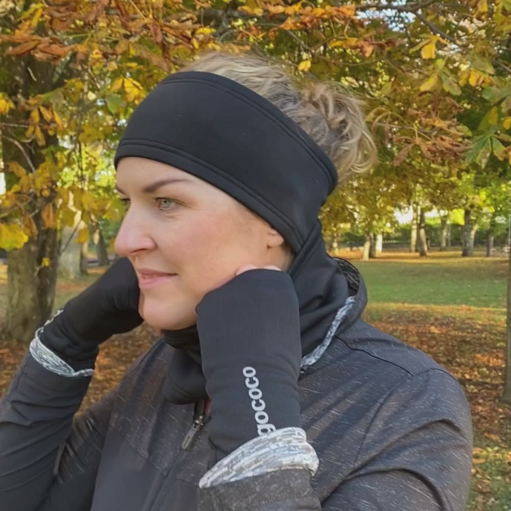 Headband Powerstretch Fleece Black